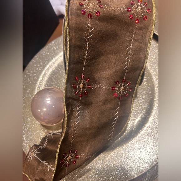 Two rolls of Wide Christmas ribbon 4”x22.5 ft. - Picture 7 of 14